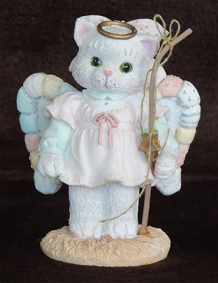 Calico Kittens Nativity - A Purr-fect Angel From Above
