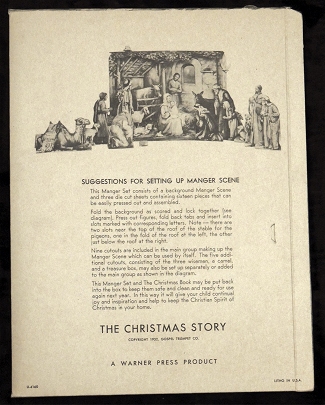 The Christmas Story - Envelope for Paper Nativity