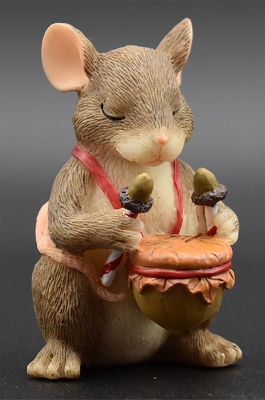 Charming Tails Nativity - L'il Drummer Mouse