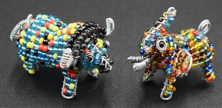 Water Buffalo & Elephant