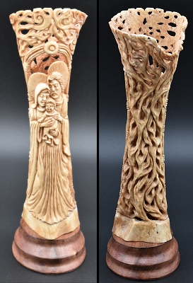 Indonesian Bone Nativity