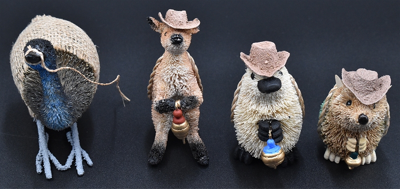 Kangaroo, Platypus, and Wombat Wisemen with Emu