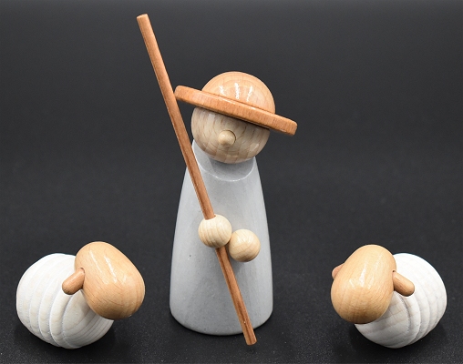 German Shepherd and Sheep