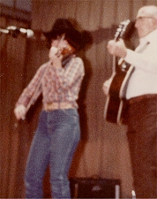 Playing violin at a church talent show