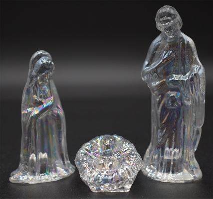 Traditional Glass Nativity
