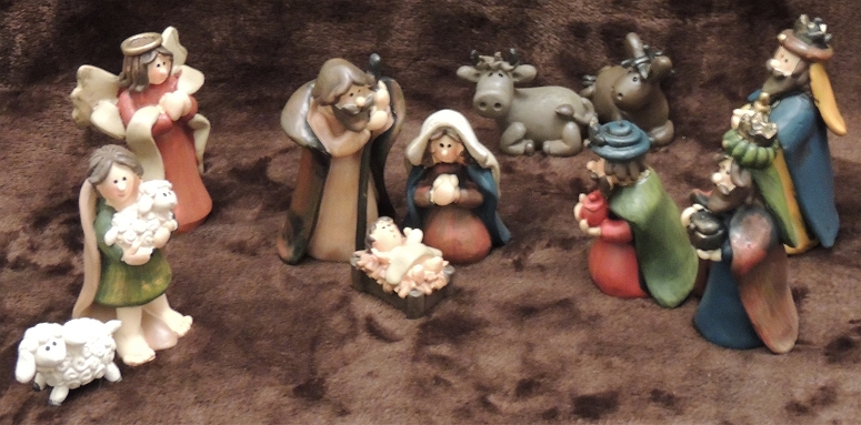 Child's Nativity w/Felt Box