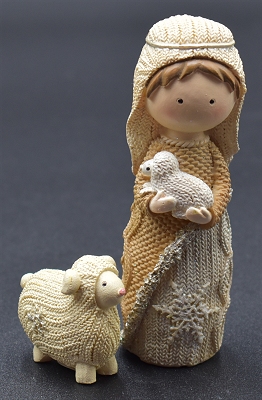 Faux Knit Shepherd & Sheep