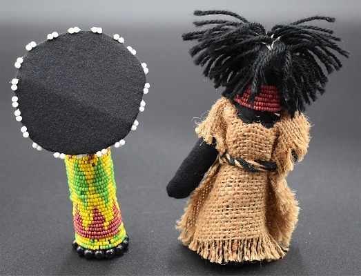 South African Zulu Dolls - Back