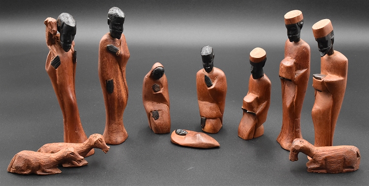 Tanzanian Muninga & Ebony Nativity