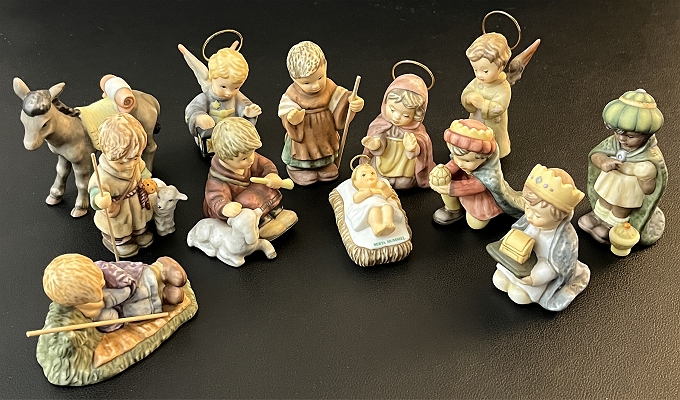 Miniature Hummel Nativity