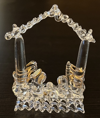 Spun Glass Nativity